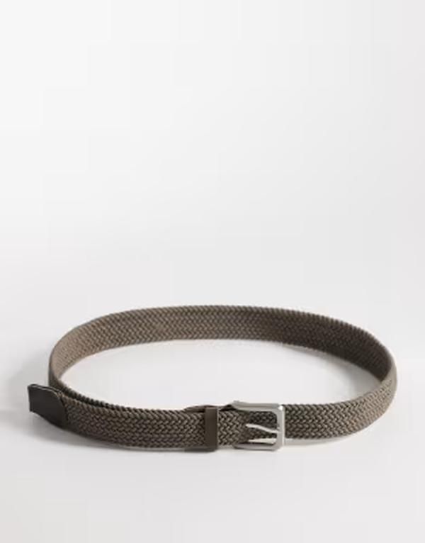 ジャック アンド ジョーンズ メンズ アクセサリー ベルト Jack Jones woven belt in tan タン