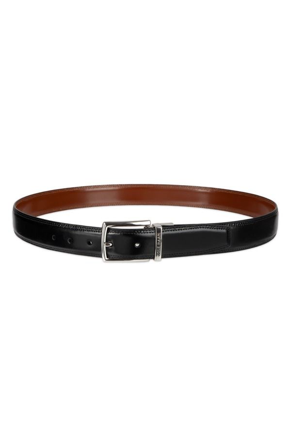 コールハーン メンズ アクセサリー ベルト レザー Cole Haan Reversibleather Belt Black British Tan ブラック
