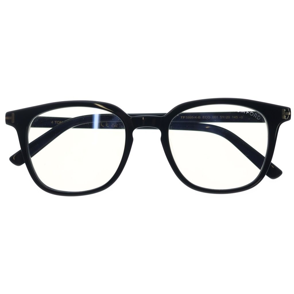 TOM FORD (トムフォード) ロゴテンプル ウェリトンフレーム サングラス アイウェア メガネ ブラック TF5995-K-B