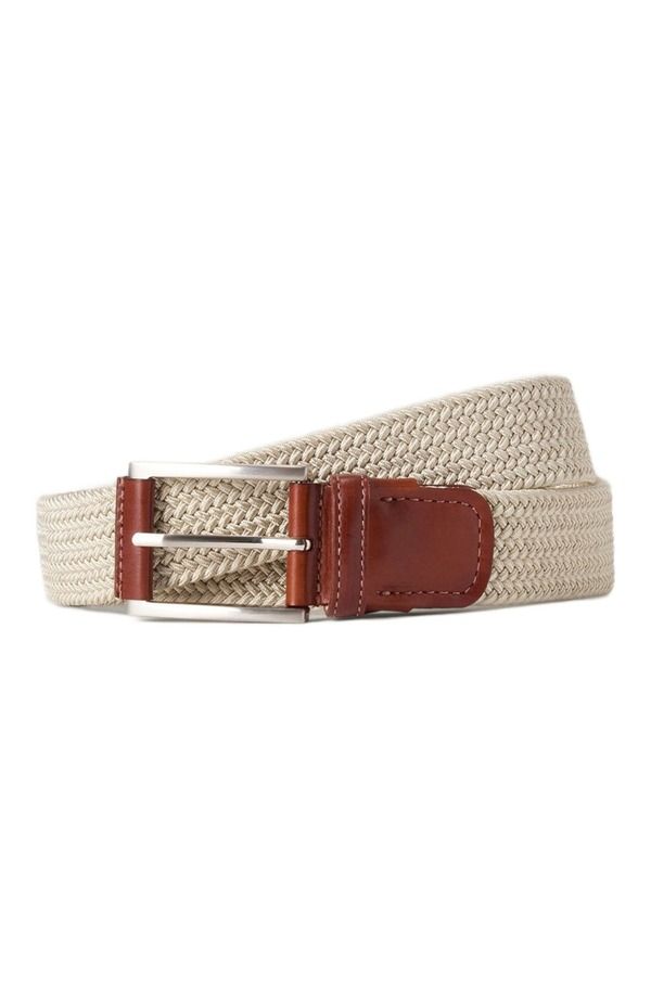 ロバート タルボット メンズ アクセサリー ベルト ナイロン Robertalbott Stretch Nylon Garfield Belt Natural