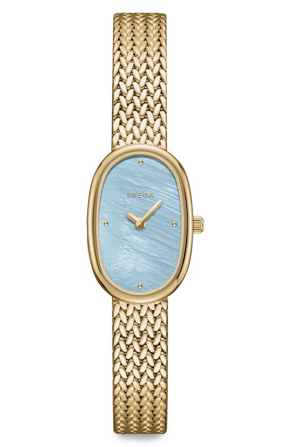 ブレダ レディース アクセサリー 腕時計 メッシュ BREDA Jane Tethered Mesh Strap Watch 18mm Gold ゴールド