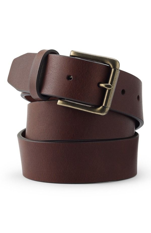 ランズエンド メンズ アクセサリー ベルト レザー Lands End Leather Jean Belt Brown ブラウン 15,036円