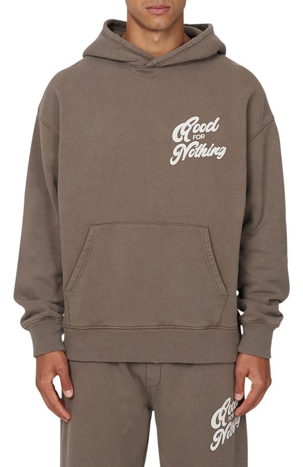 グッドフォーナッシング メンズ アウター パーカー・スウェット Good For Nothing Funk Relaxed Hoodie Brown ブラウン