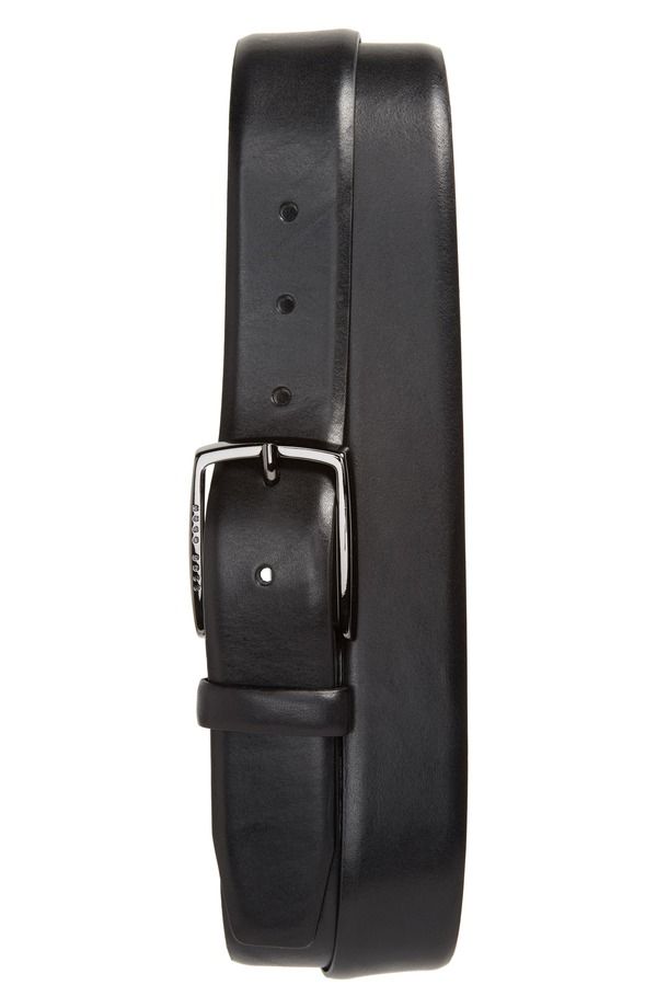 ボス メンズ アクセサリー ベルト レザー BOSS Celie Leather Belt Black ブラック
