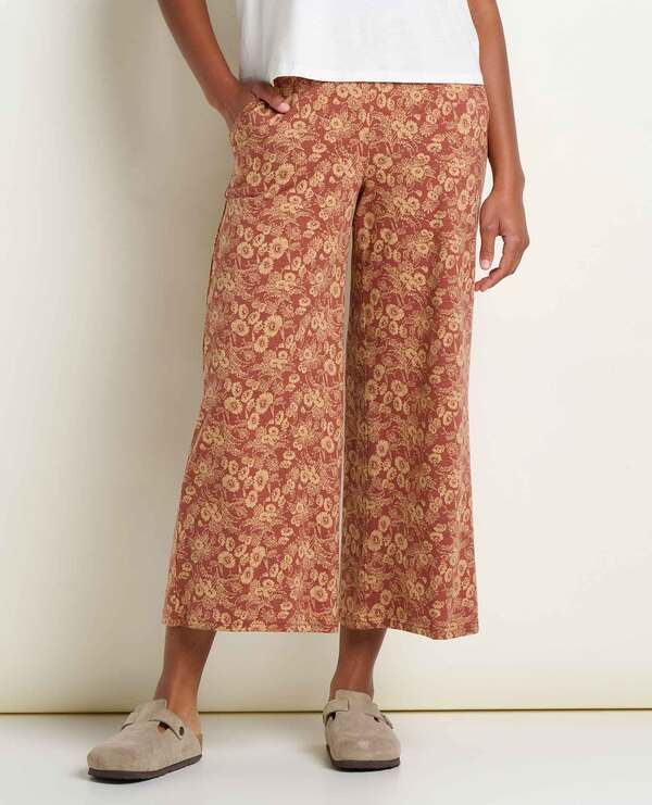 トードアンドコー レディース ボトムス レギンス ワイドレッグ Toad Co Chaka Wide Leg Cropant Copper Print