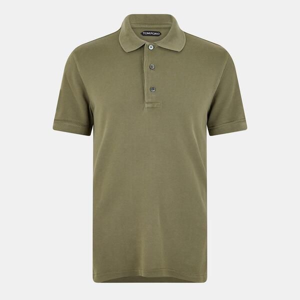 トム・フォード メンズ トップス ポロシャツ Tom Ford Menshort Sleeve Polo Shirt Pale Army アーミー