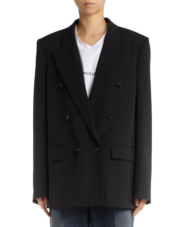 ステラマッカートニー レディース アウター ジャケット・ブルゾン Stella McCartney Double Breasted Boyfriend Jacket Black ブラック