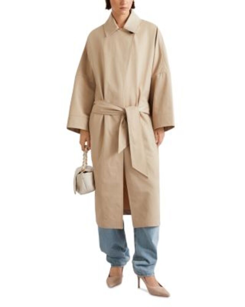 マレーラ レディース アウター コート Marella Mllmandare Deconstructed Trench Coat Natural