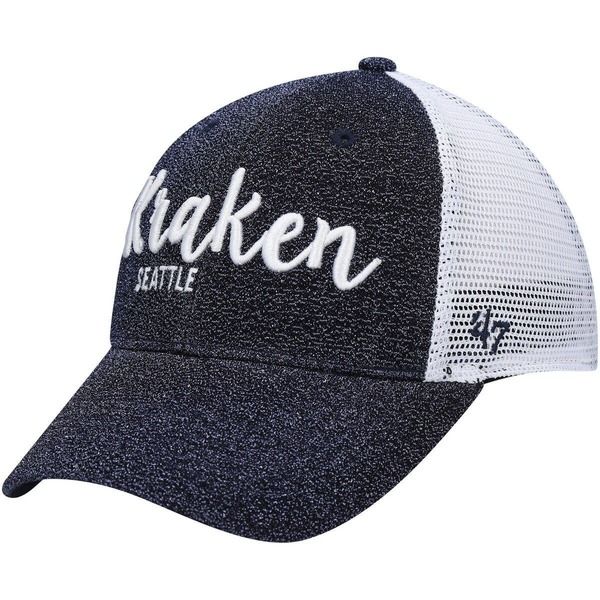 フォーティーセブン レディース アクセサリー 帽子 Womens 47 Navy Seattle Krakencore MVP Trucker Snapback Hat Navy ネイビー