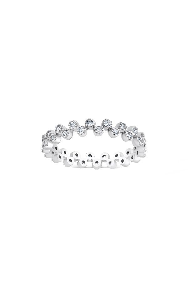 スターリングフォーエバー レディース アクセサリー 指輪 Sterling Forever Cubic Zirconia Band Ring Silver シルバー 12,195円
