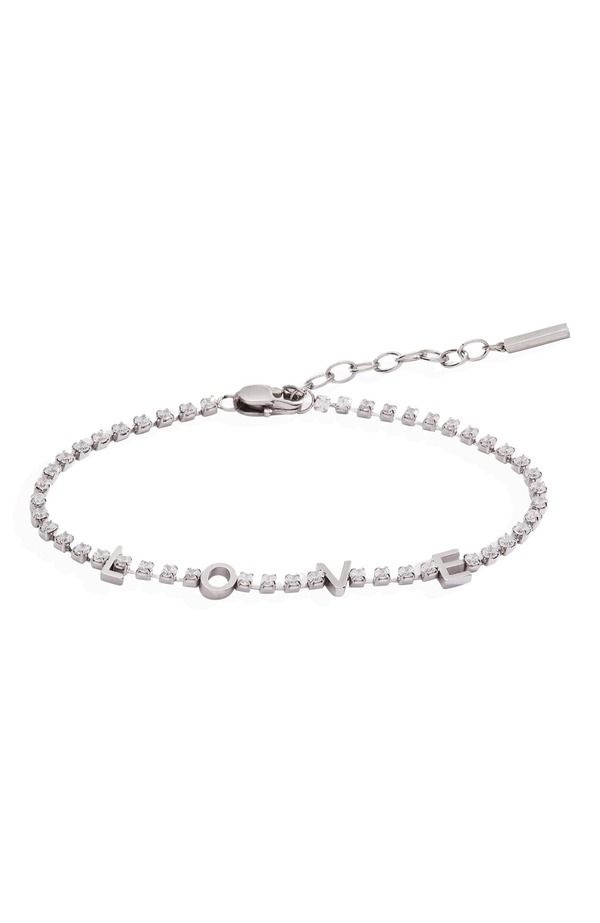 アレックスアンドアニ レディース アクセサリー ブレスレット・バングル・アンクレット Alex and Ani Love Tennis Bracelet Silver シルバー 10,904円