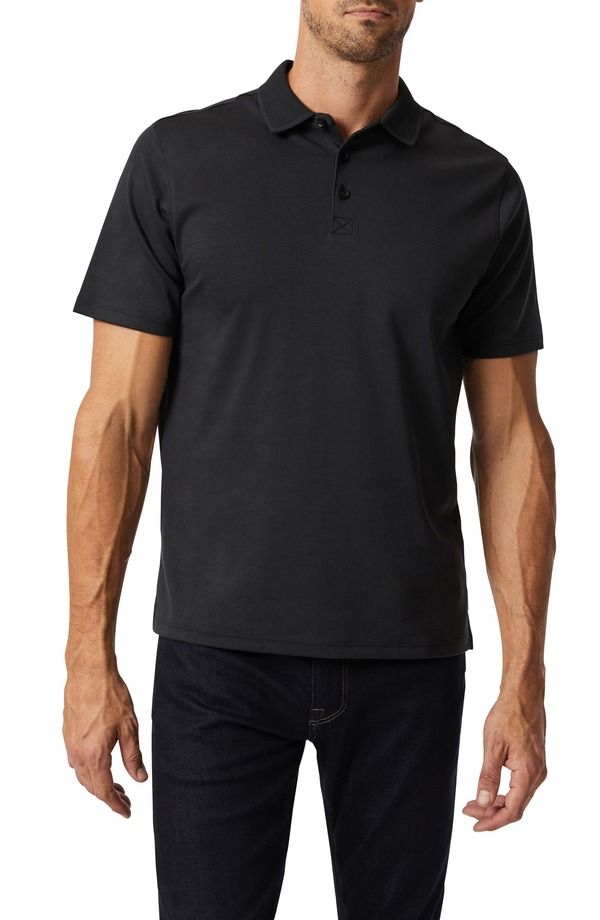 ３４ヘリテージ メンズ トップス ポロシャツ コットン 34 Heritage Pima Cotton Polo Black ブラック