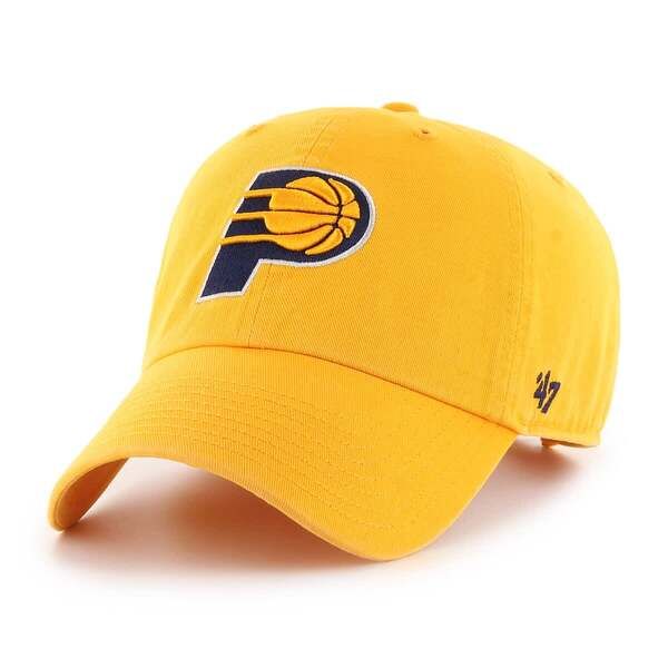 フォーティーセブン メンズ アクセサリー 帽子 ロゴ Mens 47 Gold Indiana Pacers Core Logo Clean Up Adjustable Hat Gold ゴールド