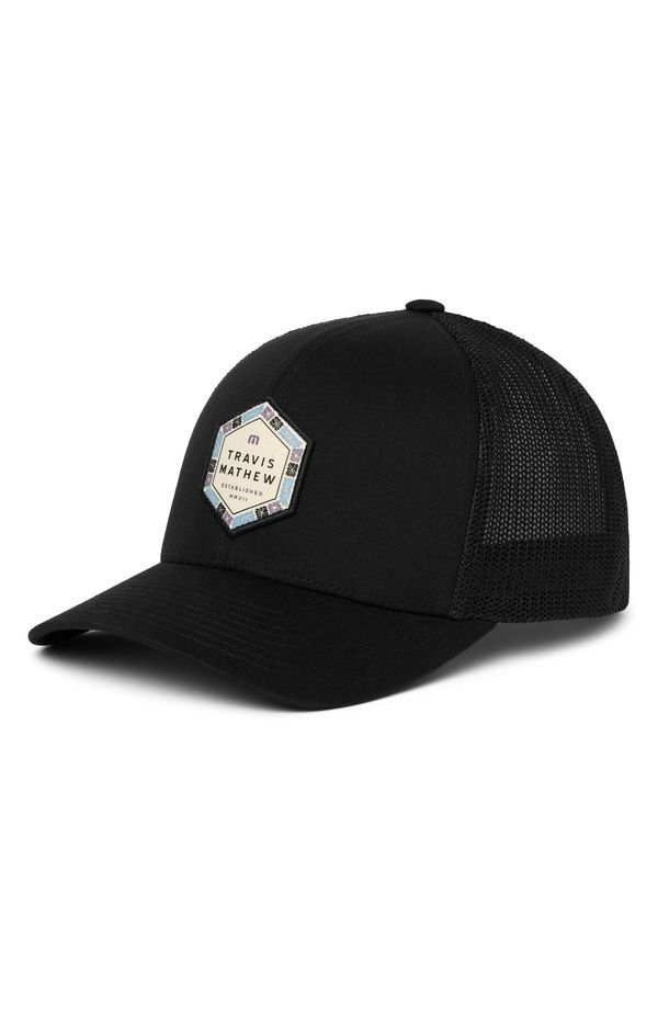 トラビスマヒュー メンズ アクセサリー 帽子 キャップ TravisMathew Cabana Patch Snapback Baseball Cap Black ブラック