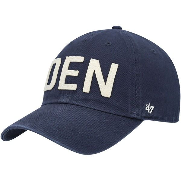 フォーティーセブン レディース アクセサリー 帽子 Womens 47 Navy Denver Broncos Finley Clean Up Adjustable Hat Navy ネイビー