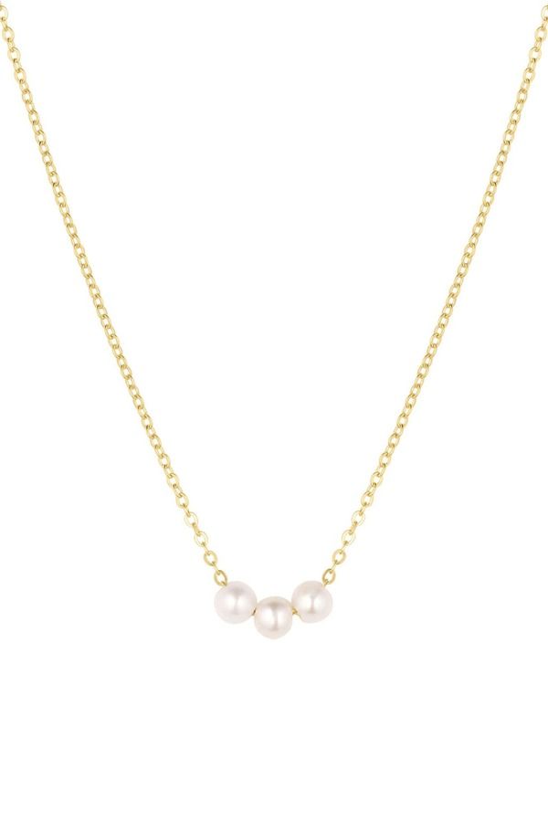 セットアンドストーンズ レディース アクセサリー ネックレス・チョーカー レース Set Stones Caroline Pearl Necklace Gold ゴールド