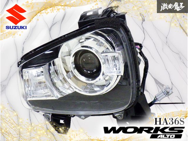【インボイス対応】 スズキ純正 HA36S アルトワークス HID キセノン ヘッドライト ヘッドランプ 左 左側 助手席側 STANLEY W2493 激安魔王 15,676円