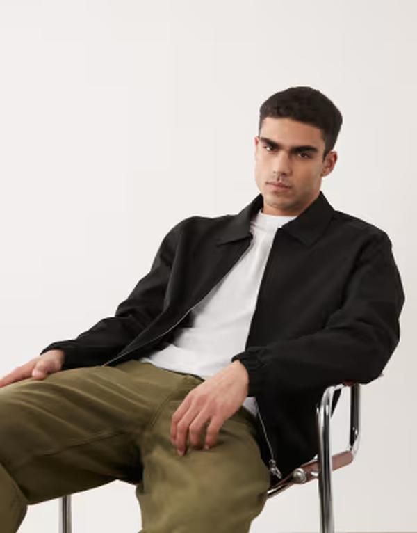 ジャック アンド ジョーンズ メンズ アウター ジャケット・ブルゾン Jack Jones harrington jacket Black ブラック 16,410円