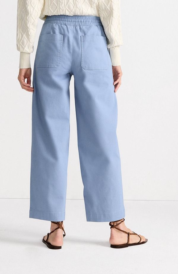 ランズエンド レディース ボトムス レギンス パンツ アンクル Lands End Herringbone Chino High Rise Relaxed Straight Drawstring An