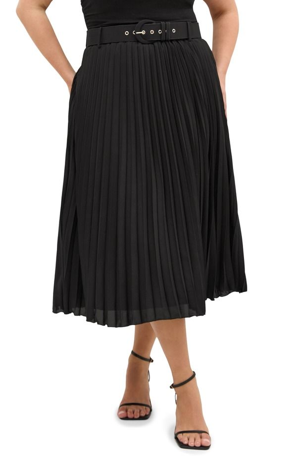 シティーシック レディース ボトムスカート プリーツ City Chic Petra Pleated Skirt Black ブラック 30,420円