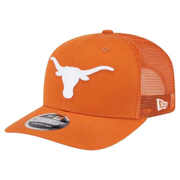 ニューエラ メンズ アクセサリー 帽子 Mens New Era Texas Orange Texas Longhorns Primary 9SEVENTY Trucker StretchSnap H