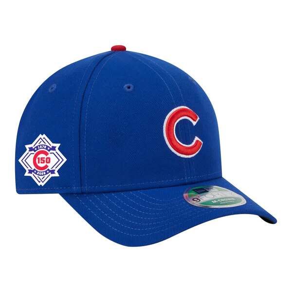 ニューエラ メンズ アクセサリー 帽子 Mens New Era Royal Chicago Cubs 150th Anniversary 9FORTY MCrown Adjustable Hat R