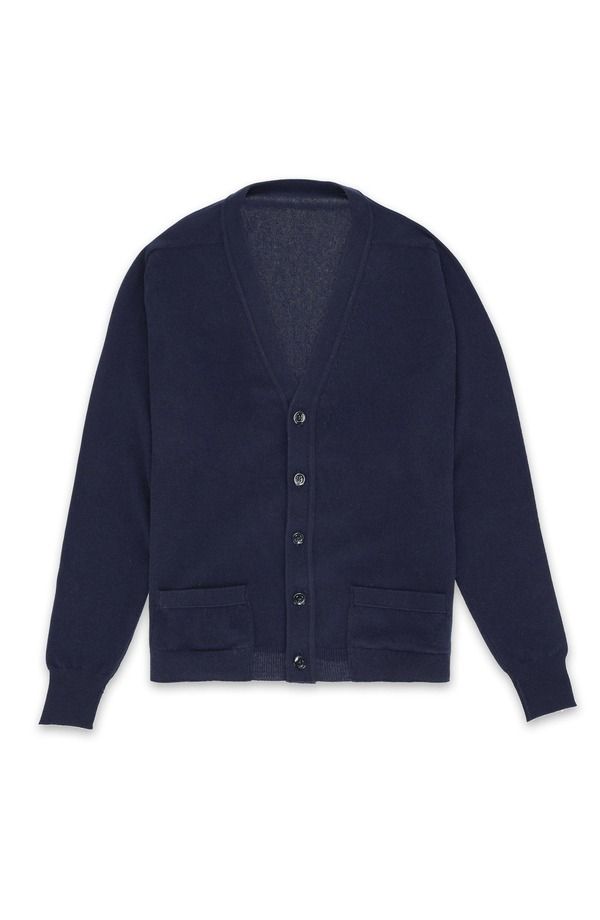 フォルテラ メンズ アウター パーカー・スウェット カーディガン Fortela Lynch Cashmere Cardigan Dark Blue ブルー