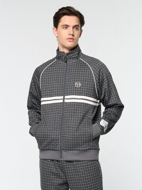 セルジオタッキーニ メンズ アウター ジャケット・ブルゾン Sergio Tacchini Dallas Houndstooth Track Jacket Black Beauty ブラック 13,675円