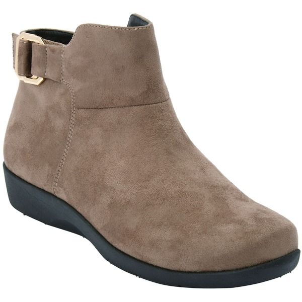 コンフォートビュー レディース シューズ ブーツ・レインブーツ Comfortview The Cassie Bootie Taupe トープ