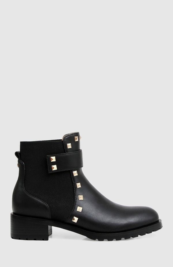 ベルアンドブルーム レディース シューズ ブーツ・レインブーツ アンクル レザー Belle Bloom City Lights Leather Ankle Boot Black ブラック