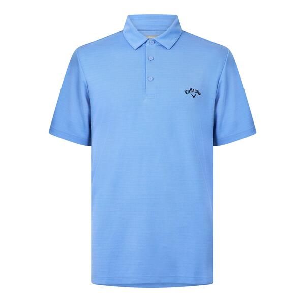 キャラウェイ メンズ トップス ポロシャツ Callaway Herringbone Golf Polo Shirt Mens Vista Blue ブルー