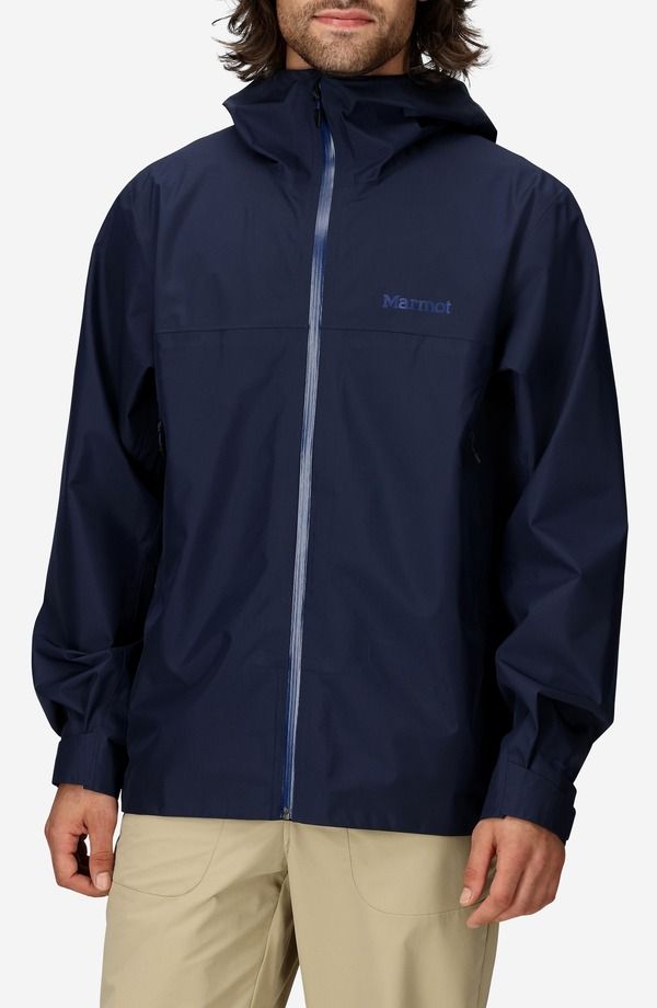 マーモット メンズ アウター ジャケット・ブルゾン フーデッドジャケット ミニ Marmot Minimalist Pertex Waterproof Hooded Jacket ARCTIC NAV