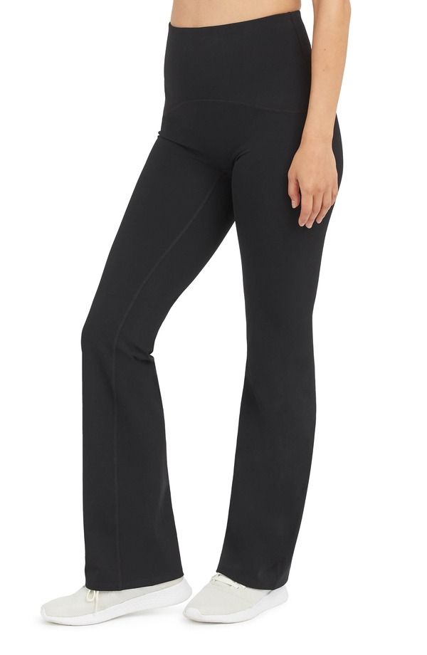 スパンク レディース ボトムス レギンス プラスサイズ パンツ トール ブーツ SPANXshape Booty Boost Flare Pants Plus Regular Tall VERY BL