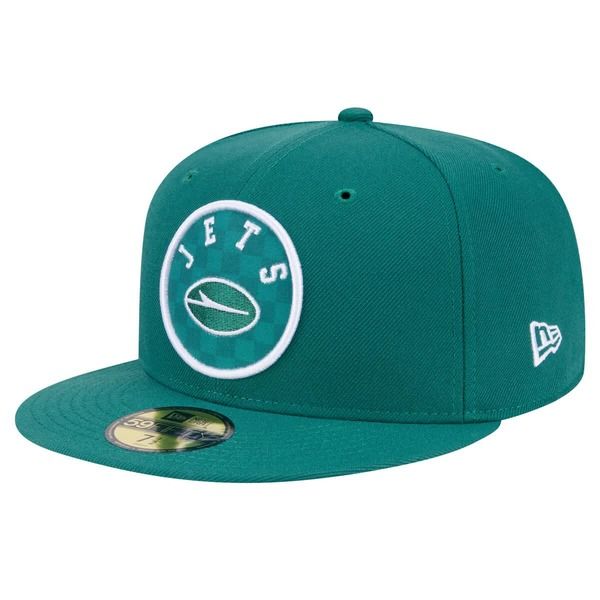 ニューエラ メンズ アクセサリー 帽子 Mens New Era Greenew York Jets Checke red 59FIFTY Fitted Hat Green グリーン 13,244円
