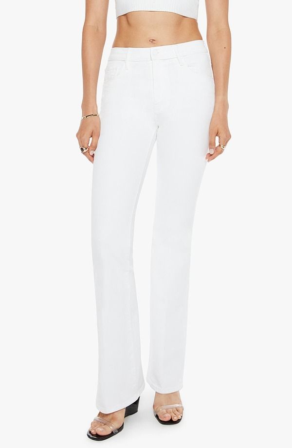 マザー レディース ボトムス デニムパンツ フレア トール ジーンズ MOTHER The Weekender Mid Rise Flare Leg Jeans Totally Innocent TO