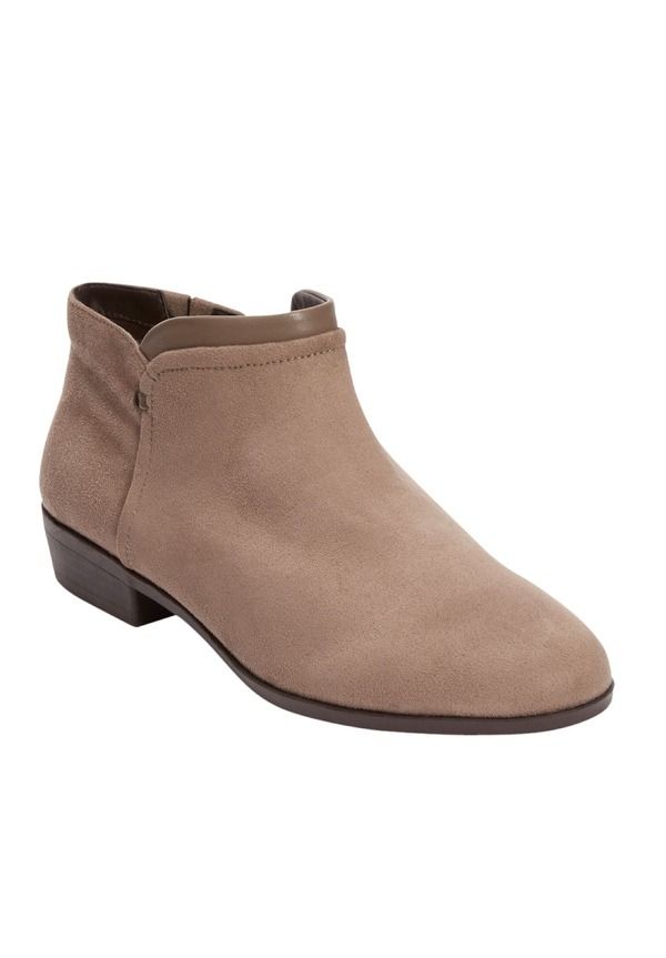 コンフォートビュー レディース シューズ ブーツ・レインブーツ Comfortview The Bexley Bootie Women DARK TAUPE トープ