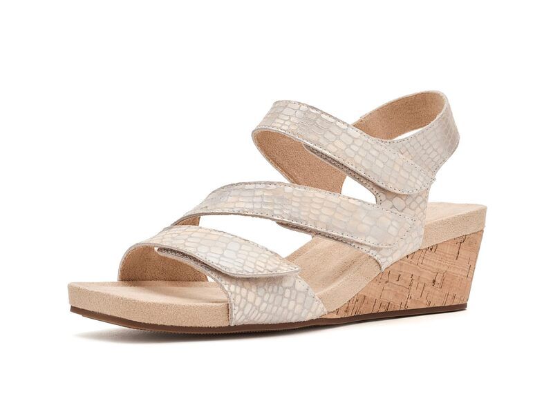 ベネリ レディース シューズ ヒール Vaneli Creola Champagne Boro Print シャンパン