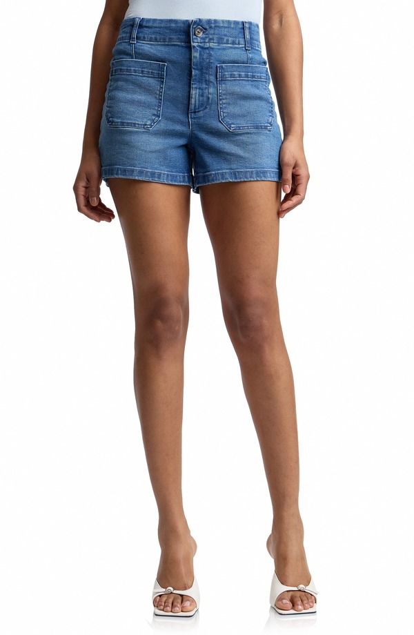 バガテル レディース ボトムス デニムパンツ ショートパンツ Bagatelle Patch Pocket Denim ShortsOHO WASH デニム 18,801円