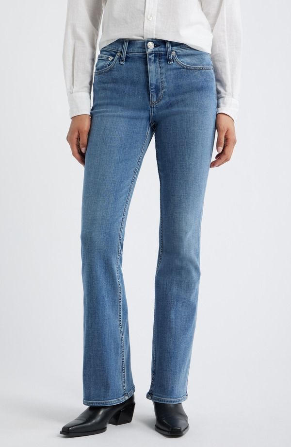 ラグアンドボーン レディース ボトムス デニムパンツ ブーツカット ブーツ ジーンズ rag bone Flexi Peyton Mid Rise Fullength Bootcut Jeans AC 38,220円
