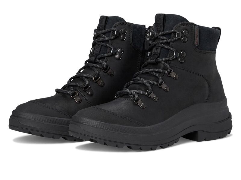 メレル レディース シューズ ブーツ・レインブーツ レース Merrell Harper Lace Zip Waterproof Black ブラック