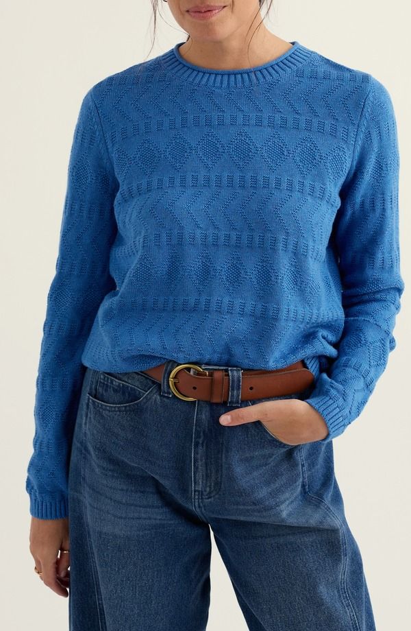 シーソルトコーンウォール レディース アウター ニット・セーター クルーネック コットン Seasalt Cornwall Kinter Organicotton Crewneck Sweater S