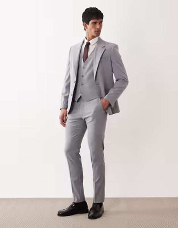 エイソス メンズ トップス タンクトップ ベスト ASOS DESIGN skinny suit vest Gray グレー 13,860円