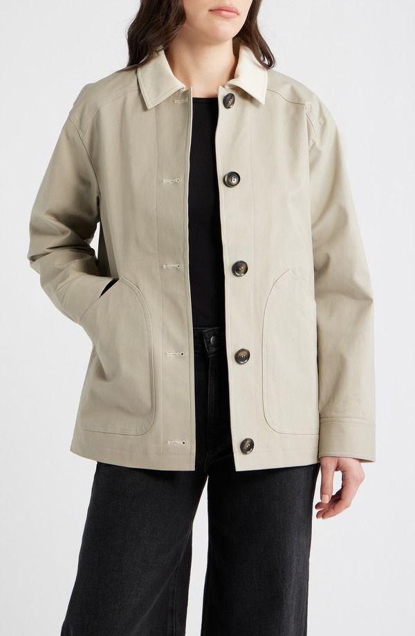ベルナルド レディース アウター ジャケット・ブルゾン コットン Bernardo Cotton Stretch Twill Jacket LIGHT GREY W CREAM CORDUROY クリ 28,324円