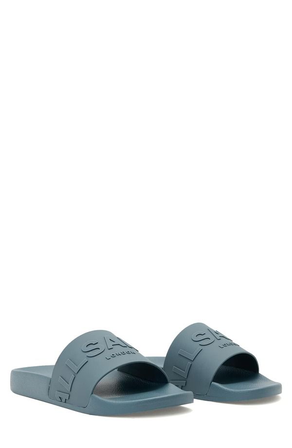 オールセインツ メンズ シューズ サンダル AllSaints Biggy Slide Sandal Men AIRFORCE BLUE ブルー