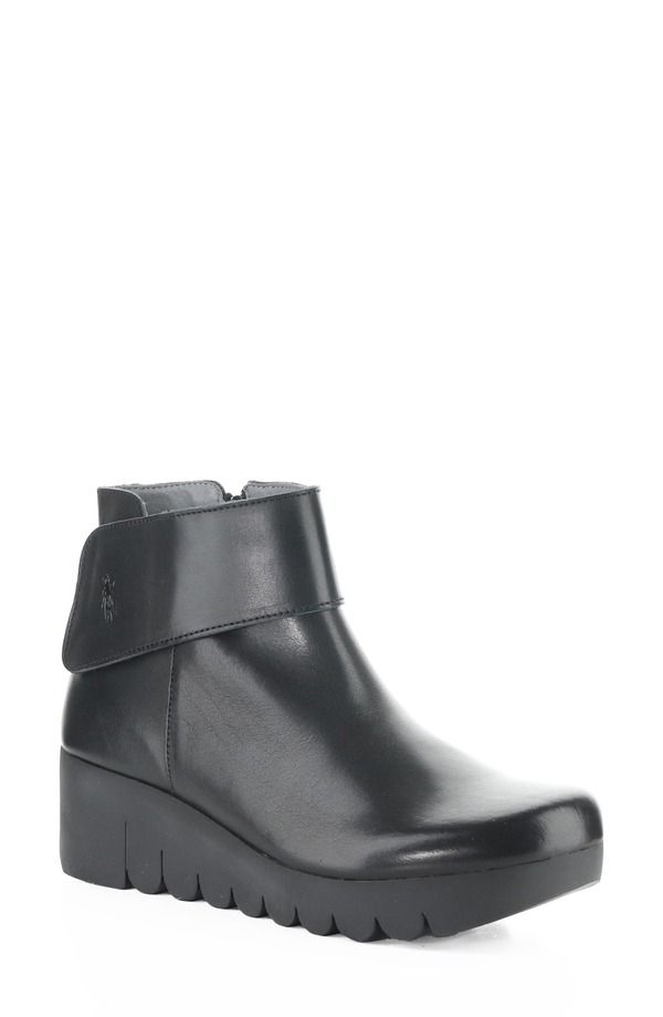 フライロンドン レディース シューズ ブーツ・レインブーツ プラットフォーム Fly London Vube Platform Wedge Bootie Women 000 BLACK ブラック