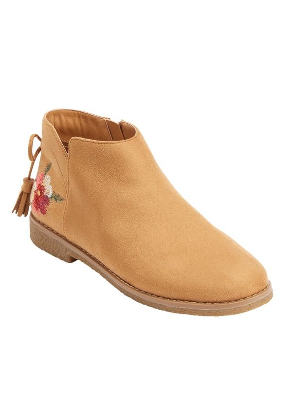 コンフォートビュー レディース シューズ ブーツ・レインブーツ Comfortview The Sienna Bootie Women TAN タン