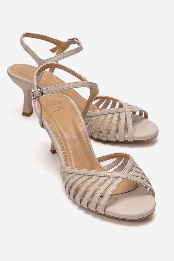 プロローグシューズ レディース ヒール サンダル Prologue Shoes Danica Stiletto Sandal Women Ecru エクリュ