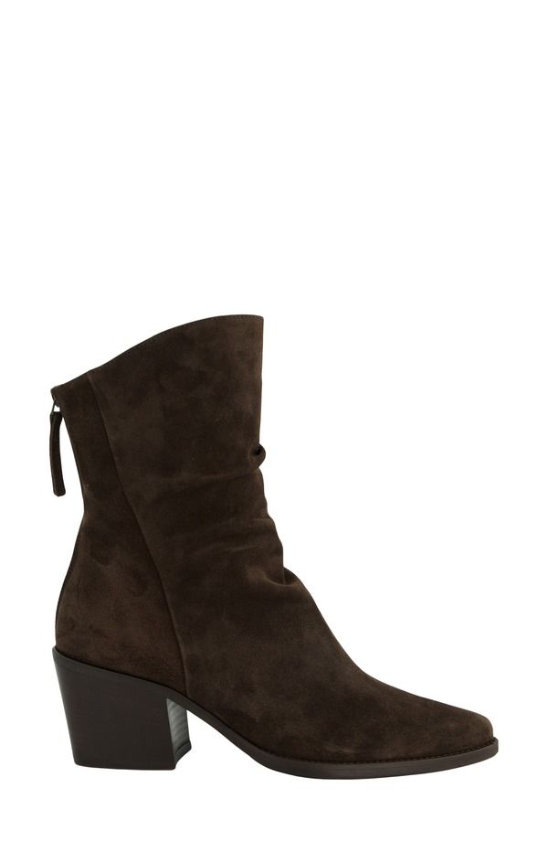 ポール・グリーン レディース シューズ ブーツ・レインブーツ ヒール Paul Green Fender Block Heel Bootie Women MOCHA SUEDE モカ