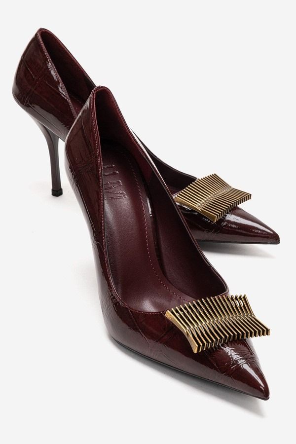 プロローグシューズ レディース パンプス Prologue Shoes Dexen Stiletto Pump Burgundy Print バーガンディ 27,170円