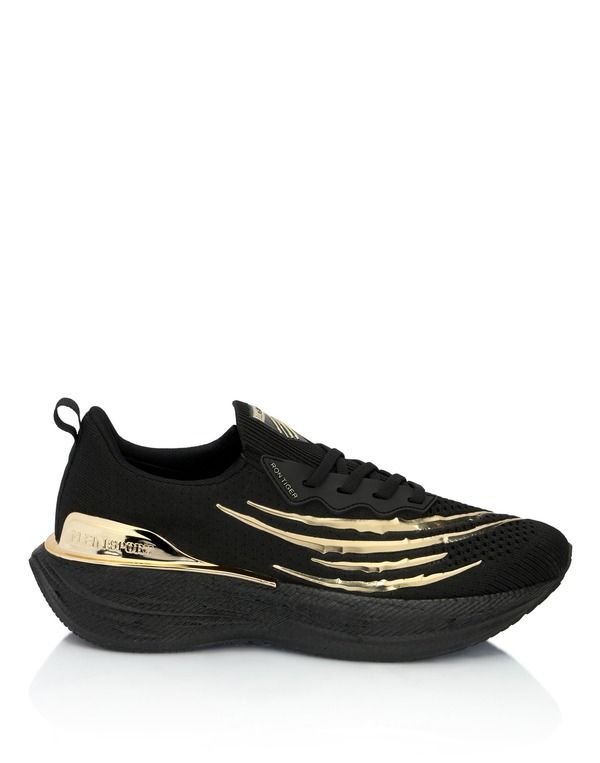 プレイン スポーツ レディース シューズ スニーカー PLEIN SPORT Iron Tiger Genx05 Unisex Unisex blacklight gold ブラック